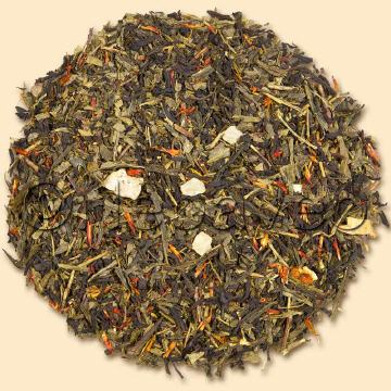 Traditionstee-Mischung, Osterfeuer, grüner und schwarzer Tee, Teespezialität, Tee-Spezialmischung