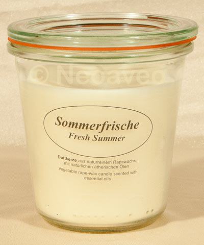 Sommerfrische - Rapswachs Kerze