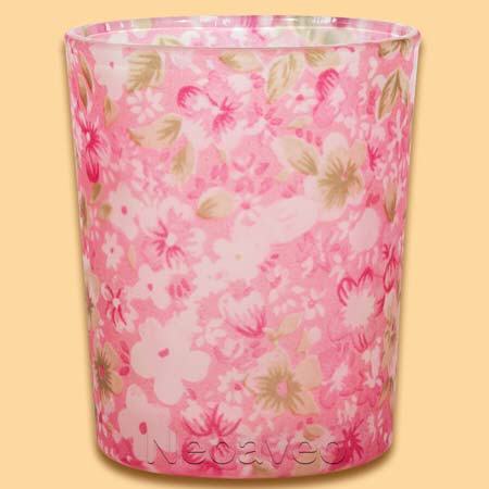 Sommerblumen Pink - Votivglas