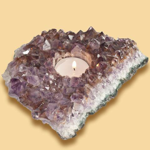 Amethyst Extra Teelichthalter