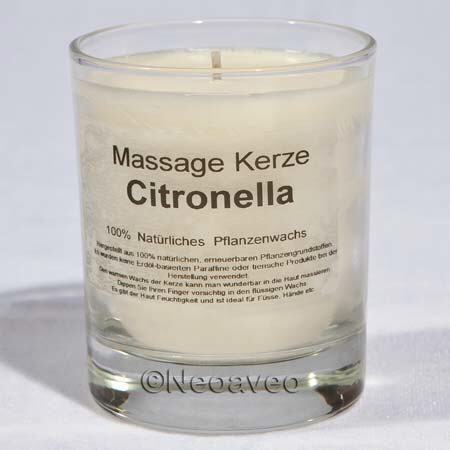 Citronella Natur Massagekerze