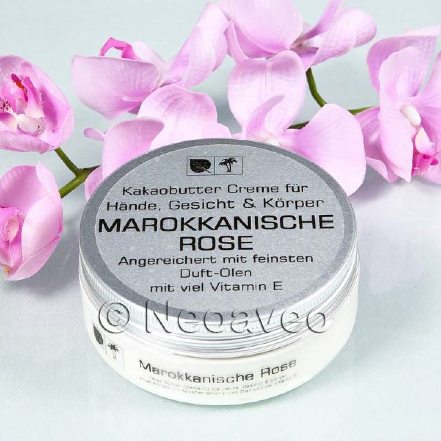 Marokkanische Rose Kakaobutter Creme