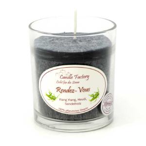 Party Light Rendez Vous Duftkerze mit einladendem, warmem Sandelholzaromat und Sdseeduft von Ylang Ylang. Wellness Kerze von Candle Factory